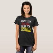 Kijk niet naar Love, Softball T-shirt (Voorkant volledig)