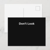 Kijk niet naar mij briefkaart (Voorkant / Achterkant)