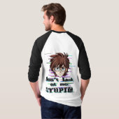 Kijk niet naar mij, STOMMERD T-shirt (Achterkant volledig)