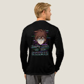 Kijk niet naar mij, STOMMERD  Tri-Blend Shirt (Achterkant)