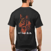 Kijk niet naar mij | Wolf Vibes T-shirt (Achterkant)