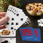 'Kijk niet naar mijn kaarten' leuke familiemomente Pokerkaarten (Insitu)