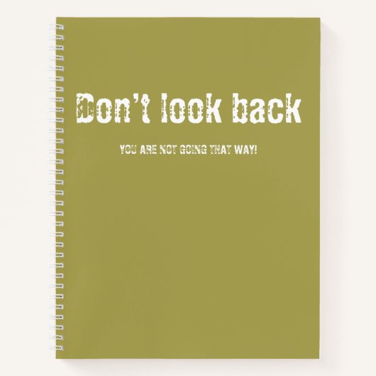 Kijk niet naar notitieboek (Voorkant)