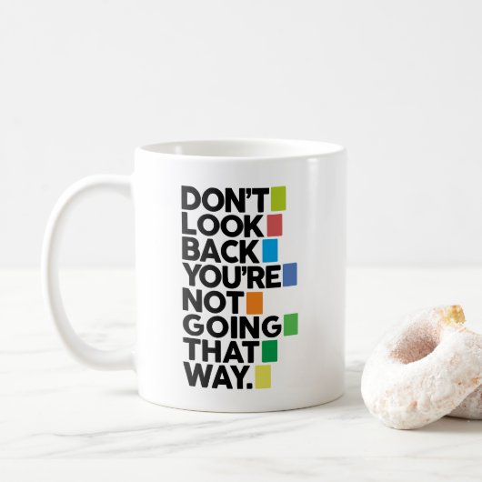Kijk niet om koffiemok (Met donut)