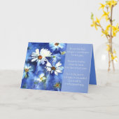 kijk niet om, madeliefjes kaart (Gele Bloem)