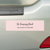 Kijk niet om | Modern Opwekkend Roze Design Bumpersticker (Op auto)