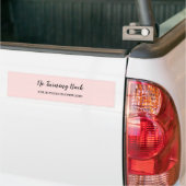 Kijk niet om | Modern Opwekkend Roze Design Bumpersticker (Op Truck)