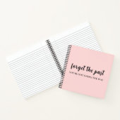 Kijk Niet Om Perzik Roze Ontwerp Notitieboek (Binnen)