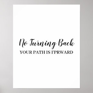 Kijk Niet Omhoog Moderne Opbeurende Positieve Cita Poster