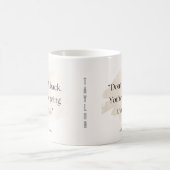 ‘Kijk Niet Omhoog Quote Mok – Voeg Naam Toe (Center)