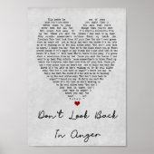 Kijk niet terug in het zwaardje van de woede. poster (Voorkant)