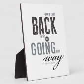 Kijk niet terug, je gaat niet zo. fotoplaat (Zijkant)