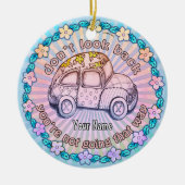 Kijk niet terug keramisch ornament (Voorkant)