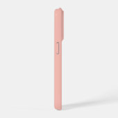 Kijk niet terug | Modern Uplifting Peachy Pink iPhone Hoesje (Rechterkant)