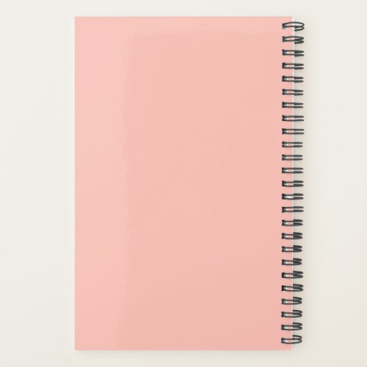 Kijk niet terug | Modern Uplifting Peachy Pink Planner (Achterkant)