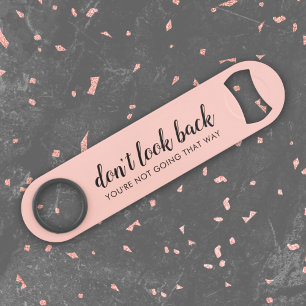 Kijk niet terug Modern Uplifting Peachy Pink Speed Flessenopener