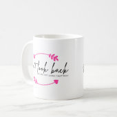 Kijk niet terug Moderne Inspirerend opvulling Koffiemok (Voorkant links)