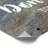 Kijk niet terug Motivatie Inspirerend prijsopgave Poster (Hoek)