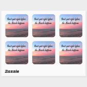KIJK NIET VOOR DE MIRACLES GEBEUREN. VIERKANTE STICKER (Vel)