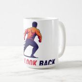 Kijk nooit meer terug naar Logo: Forward Momentum Koffiemok (Voorkant rechts)