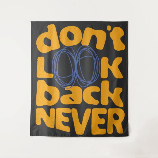 Kijk nooit terug wandkleed (Voorkant)