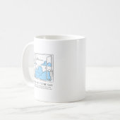Kijk omhoog naar de hemel koffiemok (Voorkant links)