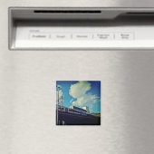 Kijk omhoog naar de trein magneet (Insitu (Vaatwasser))