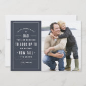 Kijk omhoog naar Vaderdag Kaart (Voorkant)