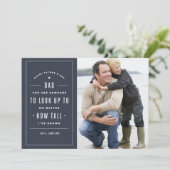 Kijk omhoog naar Vaderdag Kaart (Staand voorkant)