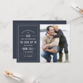 Kijk omhoog naar Vaderdag Kaart (Voorkant / Achterkant in situ)