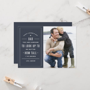 Kijk omhoog naar Vaderdag Kaart