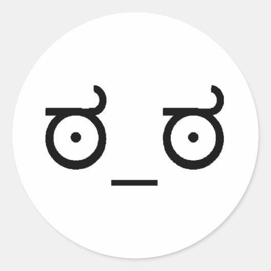 kijk op afkeuring ronde sticker (Voorkant)