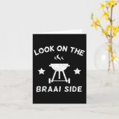Kijk op de braai kant Zuid-Afrikaanse BBQ liefhebb Kaart (Gele Bloem)