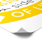 Kijk op de Heldere kant van het leven inspirerend Poster (Hoek)