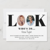  kijk op de uitnodiging van de Birthday Foto (Voorkant)