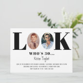  kijk op de uitnodiging van de Birthday Foto (Staand voorkant)