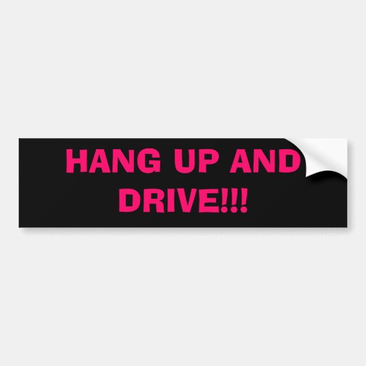 KIJK OP EN SCHIJF!!! BUMPERSTICKER (Voorkant)