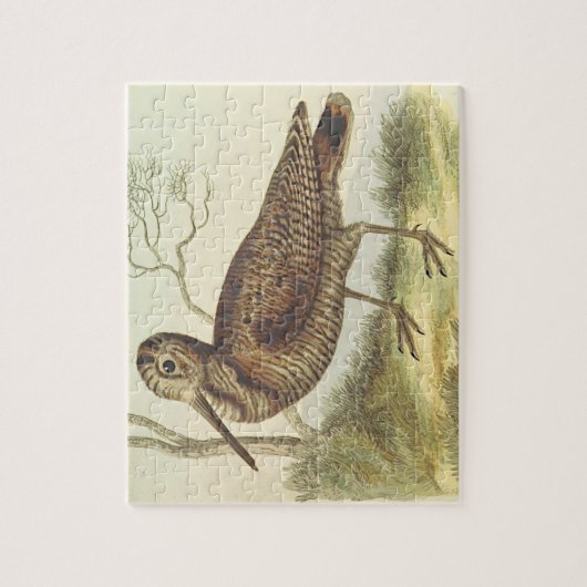  kijk op het staande vogel legpuzzel (Verticaal)