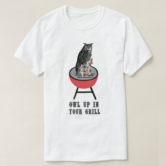 KIJK OP IN JE GRILL T-SHIRT (Design voorkant)