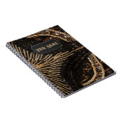  kijk op ingewikkeld gebundeld patroonpatroon - jo notitieboek (Rechterzijde)