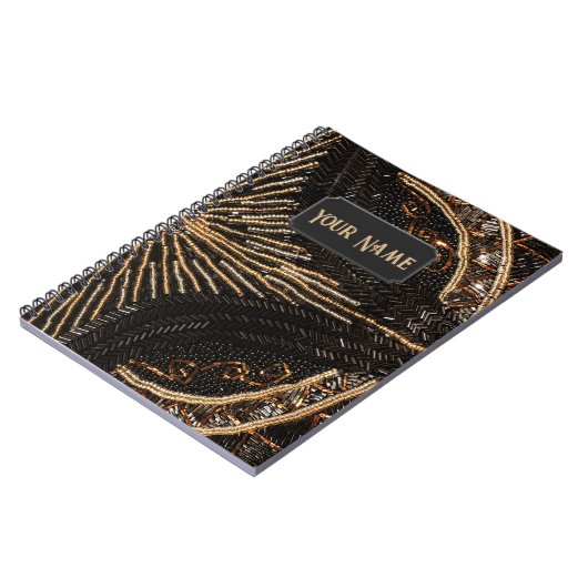  kijk op ingewikkeld gebundeld patroonpatroon - jo notitieboek (Linkerzijde)