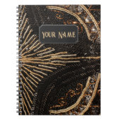  kijk op ingewikkeld gebundeld patroonpatroon - jo notitieboek (Voorkant)