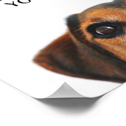 Kijk op je grappige boodschap poster (Hoek)