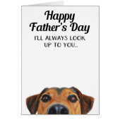 Kijk op je grappige Vaderdag kaart van Dog (Voorkant)