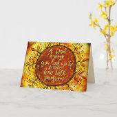 "Kijk op naar papa" Vaderdag Inspiratie Kaart (Gele Bloem)