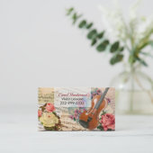 kijk op Violin Teacher Visitekaartje (Staand voorkant)