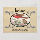 kijk Oude Briefkaart Indiana Staat (Voorkant)
