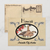  kijk Oude Briefkaart Staat Hawaï (Voorkant / Achterkant)