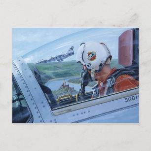 Kijk over de Rijn door Ken Riley Briefkaart