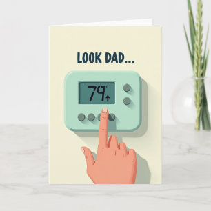 Kijk Papa Grafische Grappige Kaart